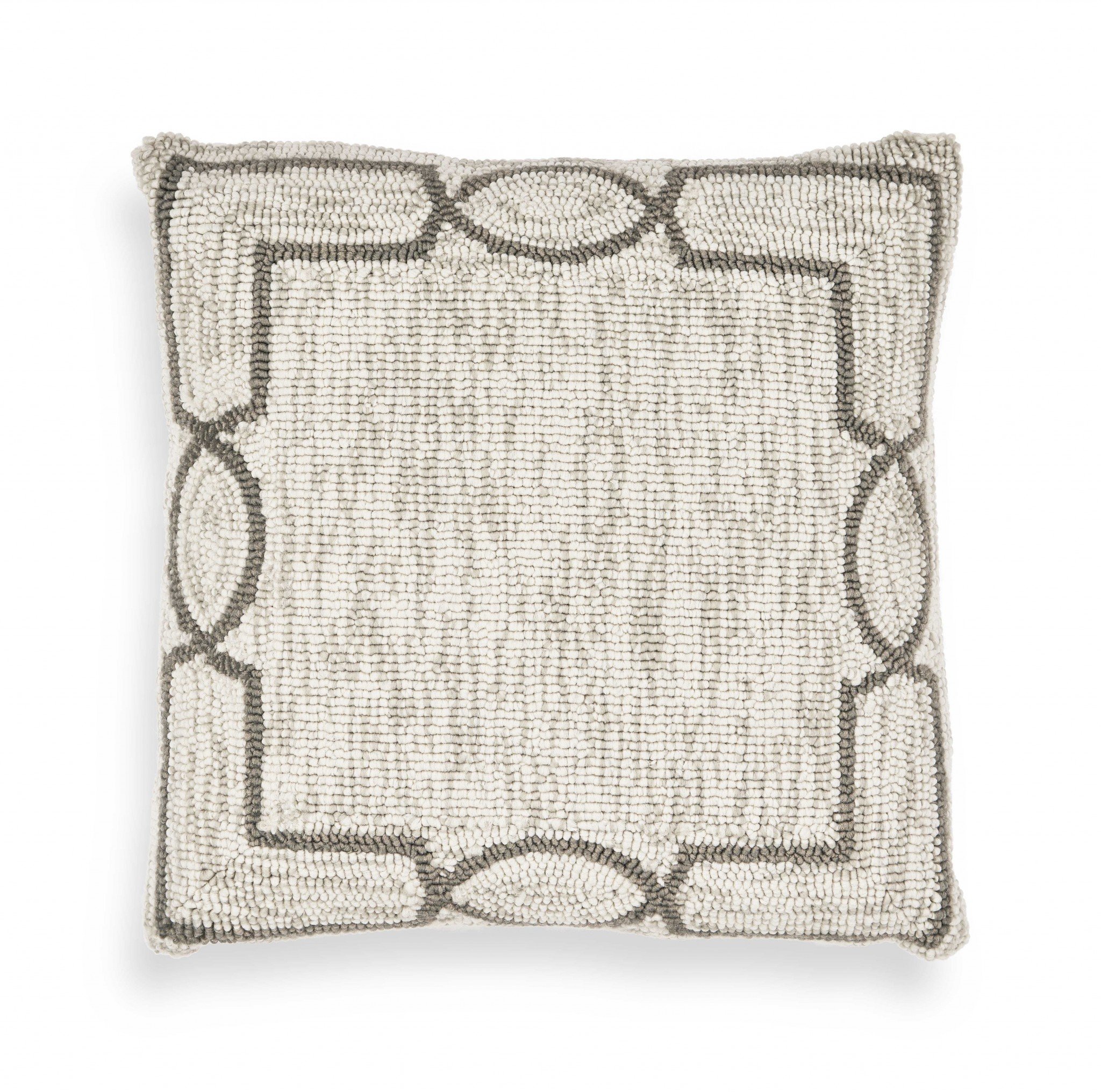 Casual Square Oatmeal Weave Accent Pillow featuring a textured oatmeal weave pattern, perfect for enhancing home decor.