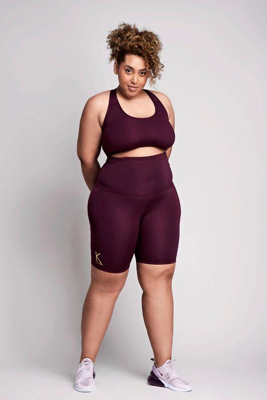 A pair of Cherry Wine shorts designed for comfort and style, featuring a high-waisted fit and back pocket.