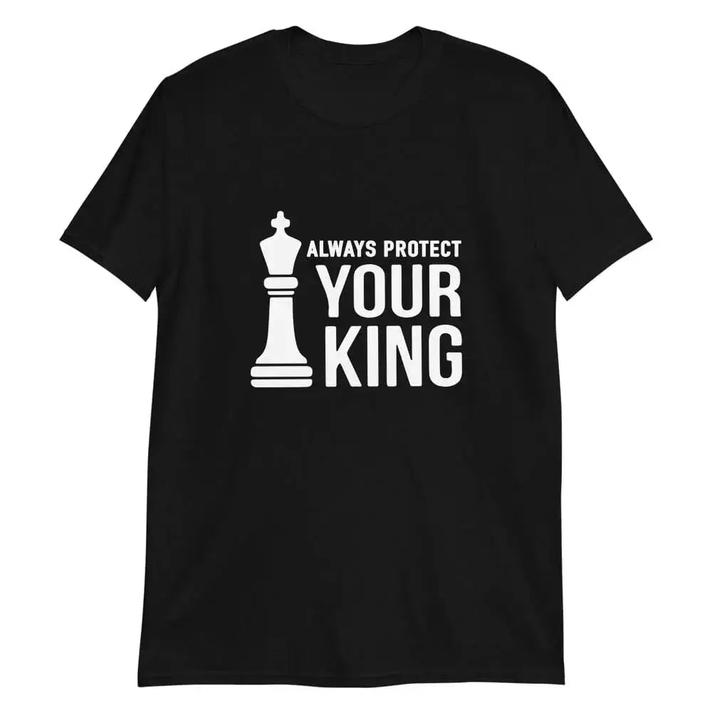 Chess Royalty t-shirt made from soft, durable cotton with double stitching, available in various sizes.