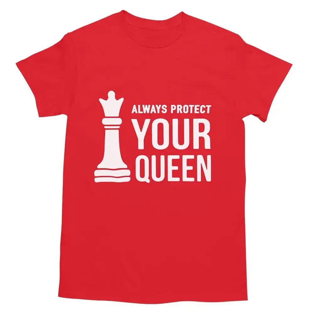 Chess Royalty t-shirt made from soft, durable cotton with double stitching, available in various sizes.