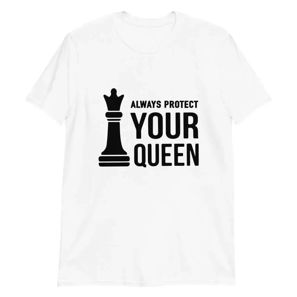 Chess Royalty t-shirt made from soft, durable cotton with double stitching, available in various sizes.