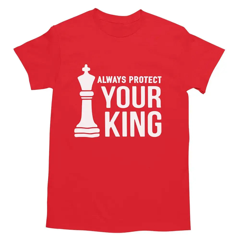 Chess Royalty t-shirt made from soft, durable cotton with double stitching, available in various sizes.