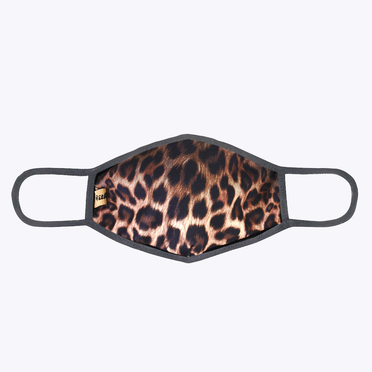 Cheetah Brown 3-Layered Face Cover featuring a unique print design, made from polyester and cotton, suitable for unisex wear.