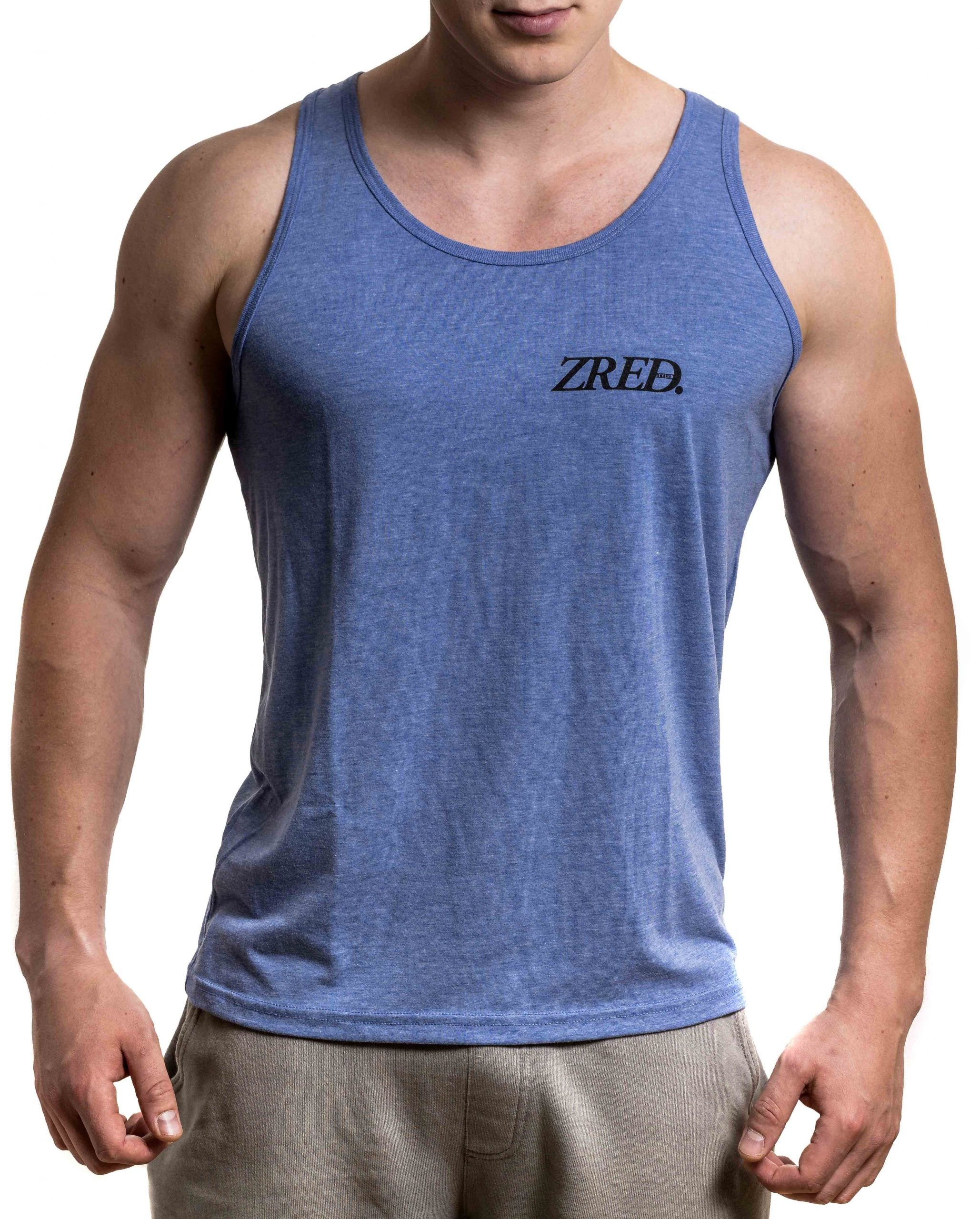 Classic Tanktop v1 in Blau für Herren, locker geschnitten, ideal für Freizeit und Sport, aus hochwertiger Materialmischung.