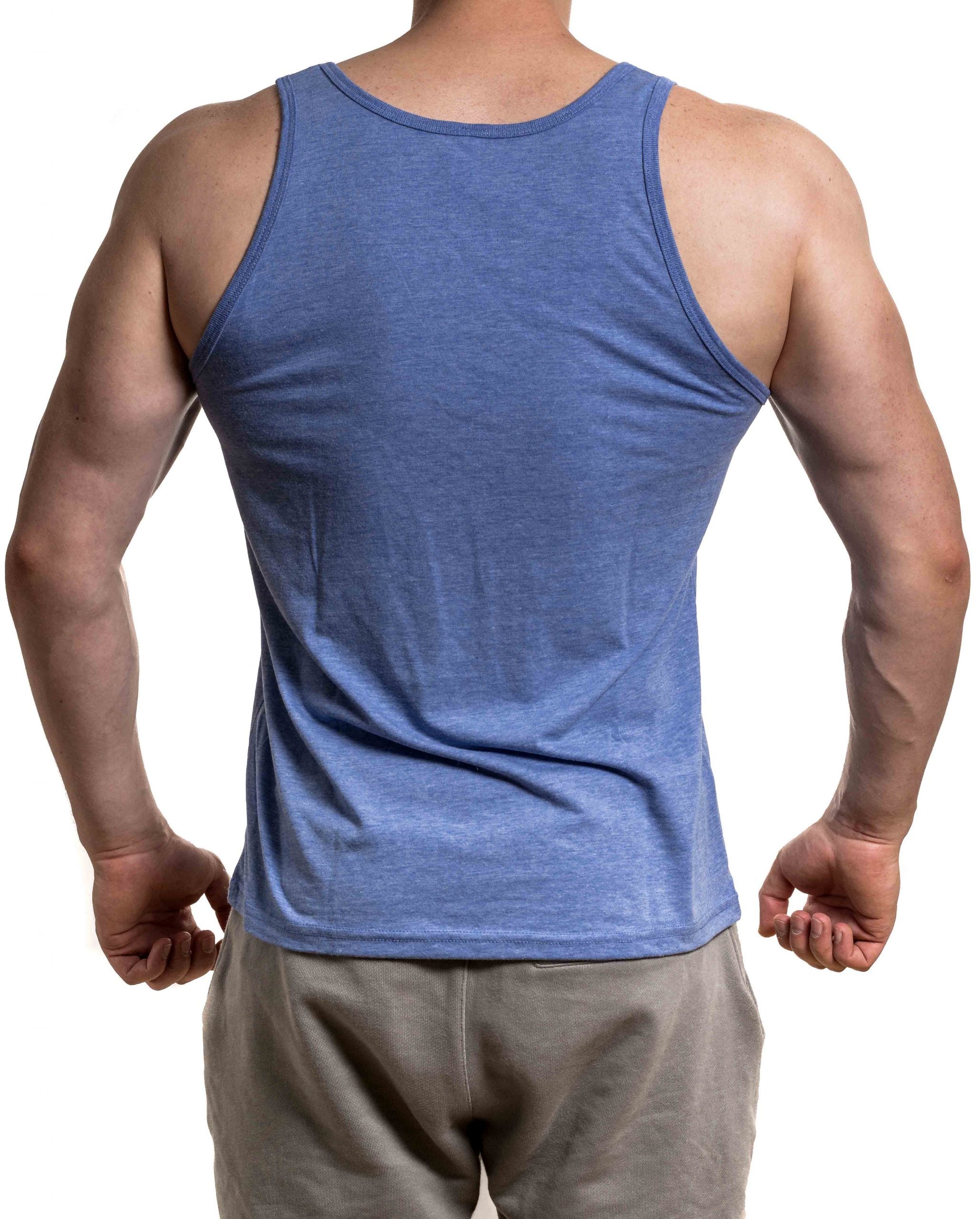 Classic Tanktop v1 in Blau für Herren, locker geschnitten, ideal für Freizeit und Sport, aus hochwertiger Materialmischung.