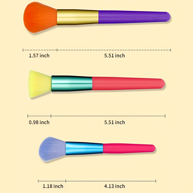 Color Pop 15 Piece Brush Set featuring colorful handles and soft polyester bristles for flawless makeup application.