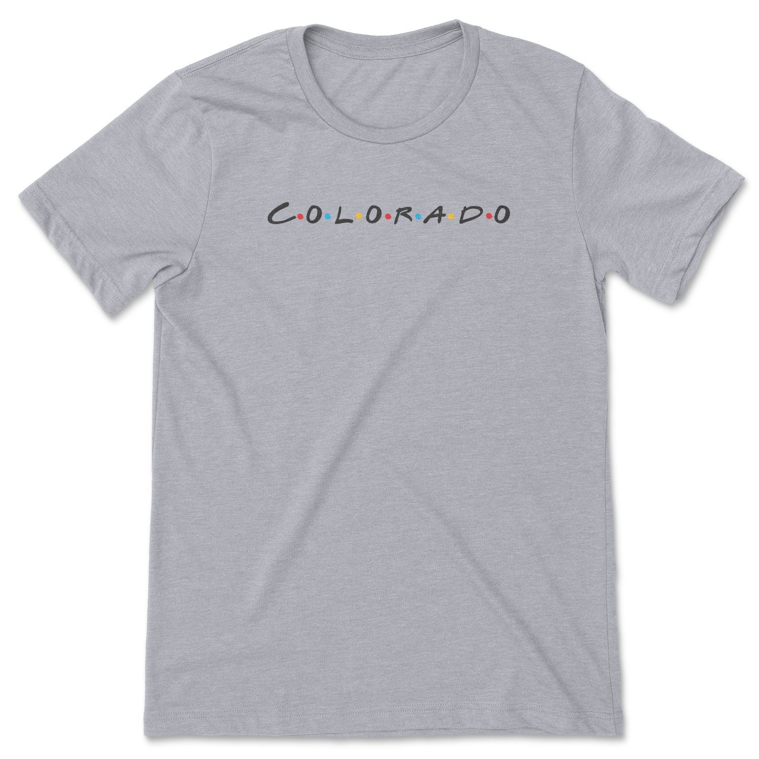 Colorado Friends Tee featuring a stylish design inspired by the iconic TV show Friends, perfect for casual wear.