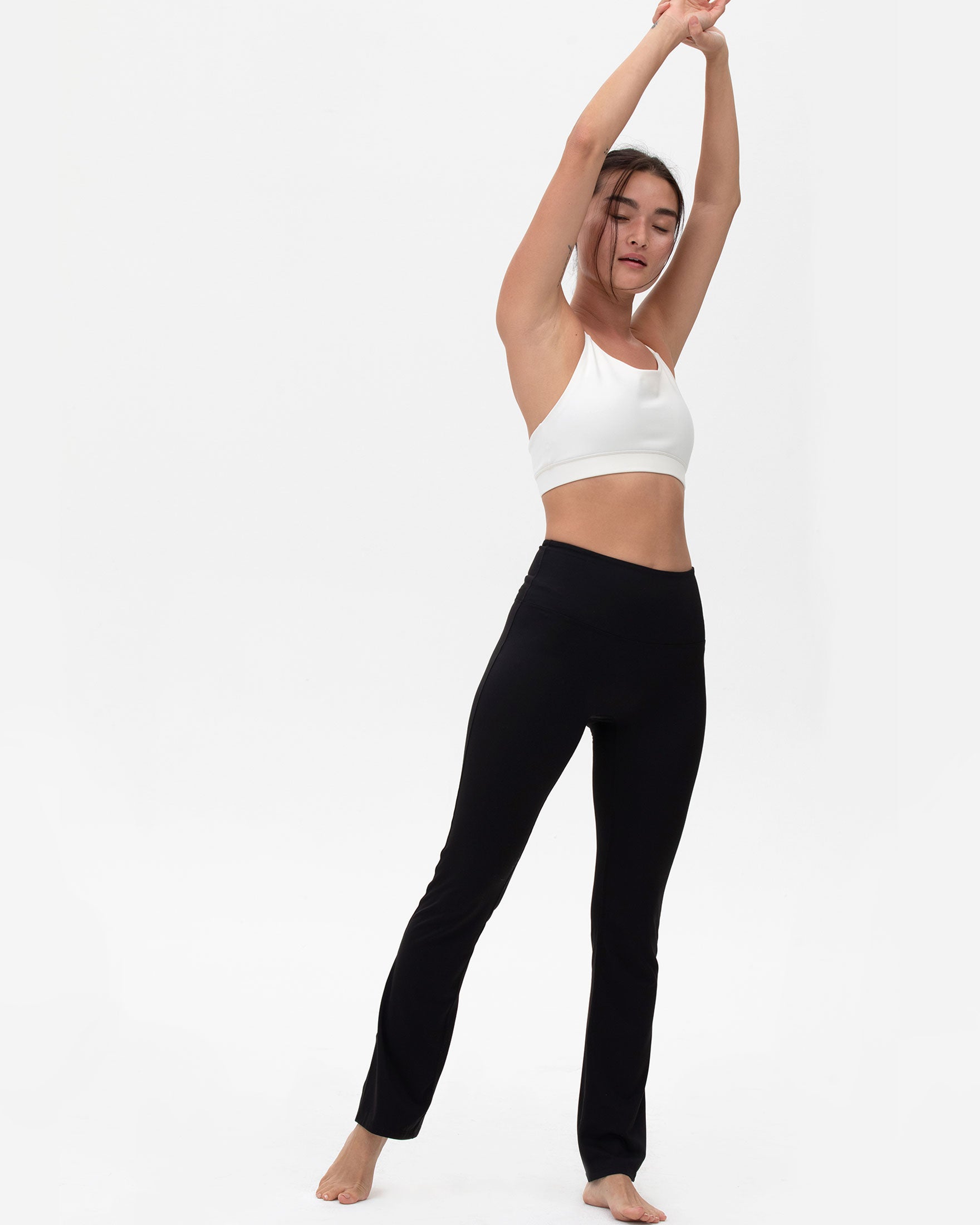 Constance HR Coziplex™ Wide Leg Bootcut Yoga Pants in a stylish design, showcasing the high waist and bootcut leg opening.