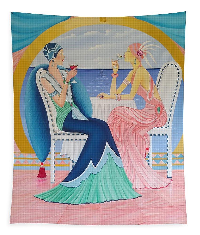 Lightweight Cruising tapestry featuring stunning artwork, hemmed edges for secure hanging, available in three sizes.