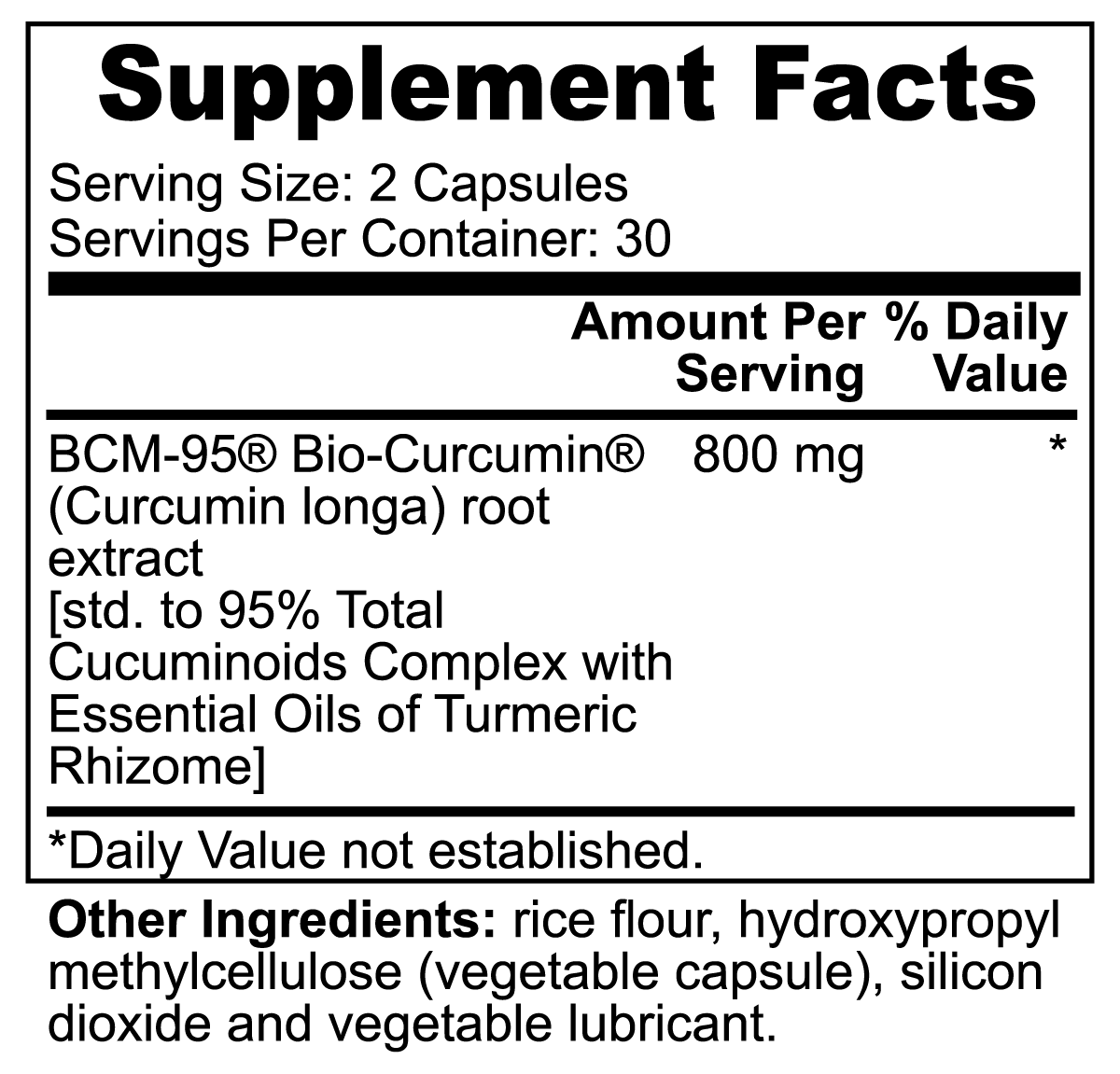 Curcumin BCM-95® supplement in vegetable capsules, showcasing its natural ingredients and health benefits.