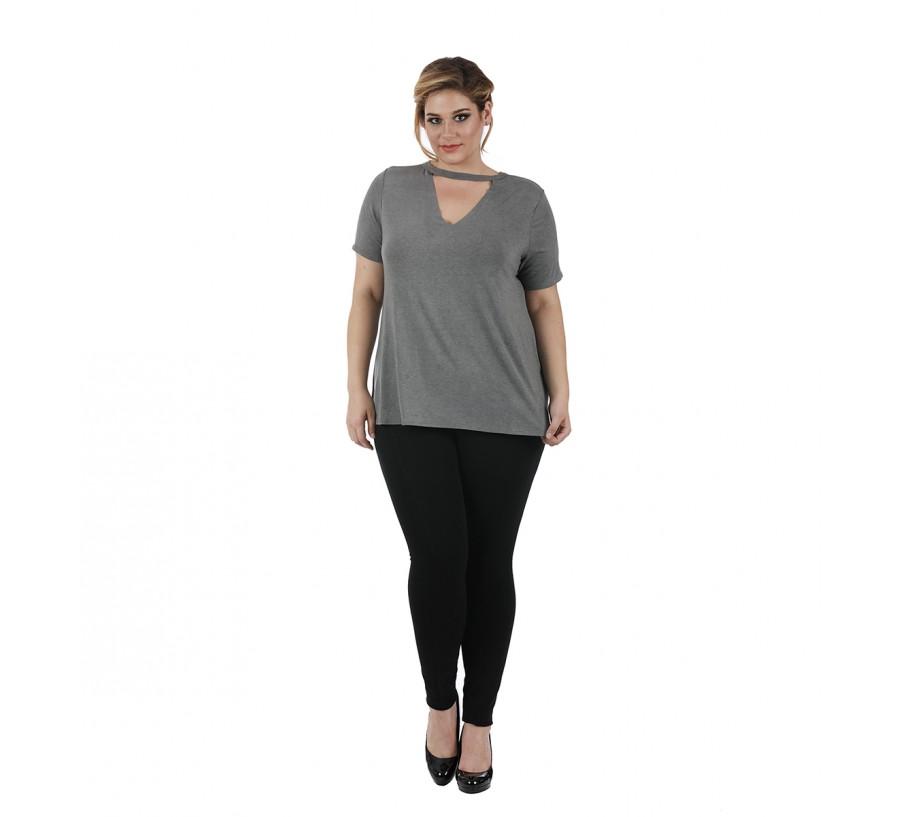 Curvy Plus Size Pant featuring an elastic waist and tapered leg, made from soft nylon ponte fabric, ideal for versatile styling.