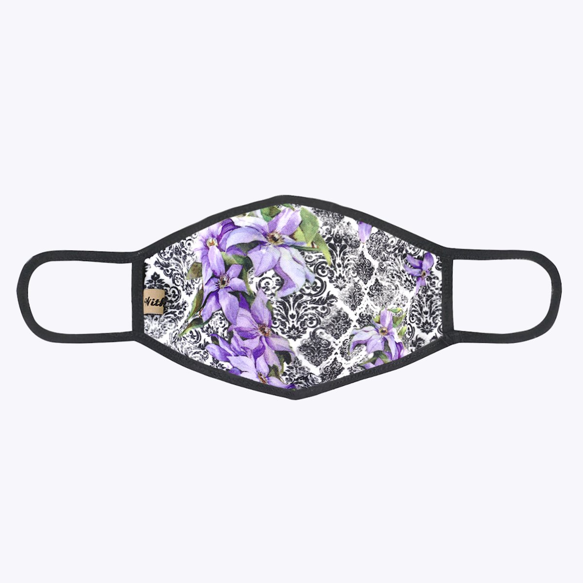 DaCover Flower 3-Layered Face Cover featuring a unique floral print design, made from polyester and cotton, suitable for unisex wear.