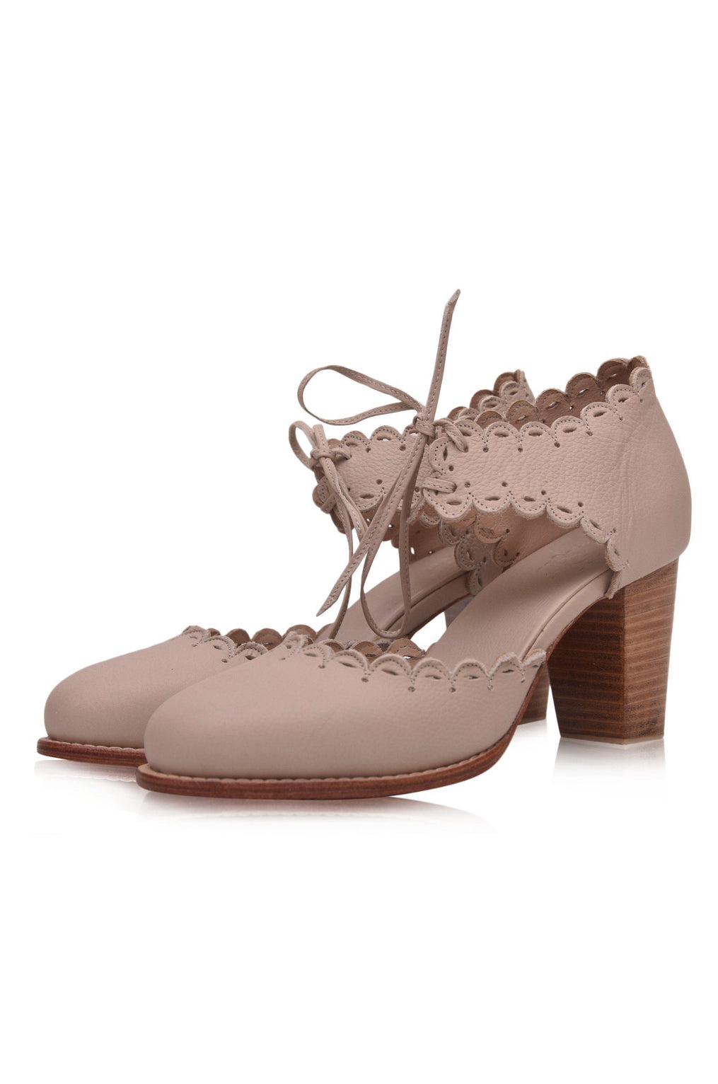 Elegant Dance Queen Heels with scalloped edges and almond toe design, perfect for stylish nights out.