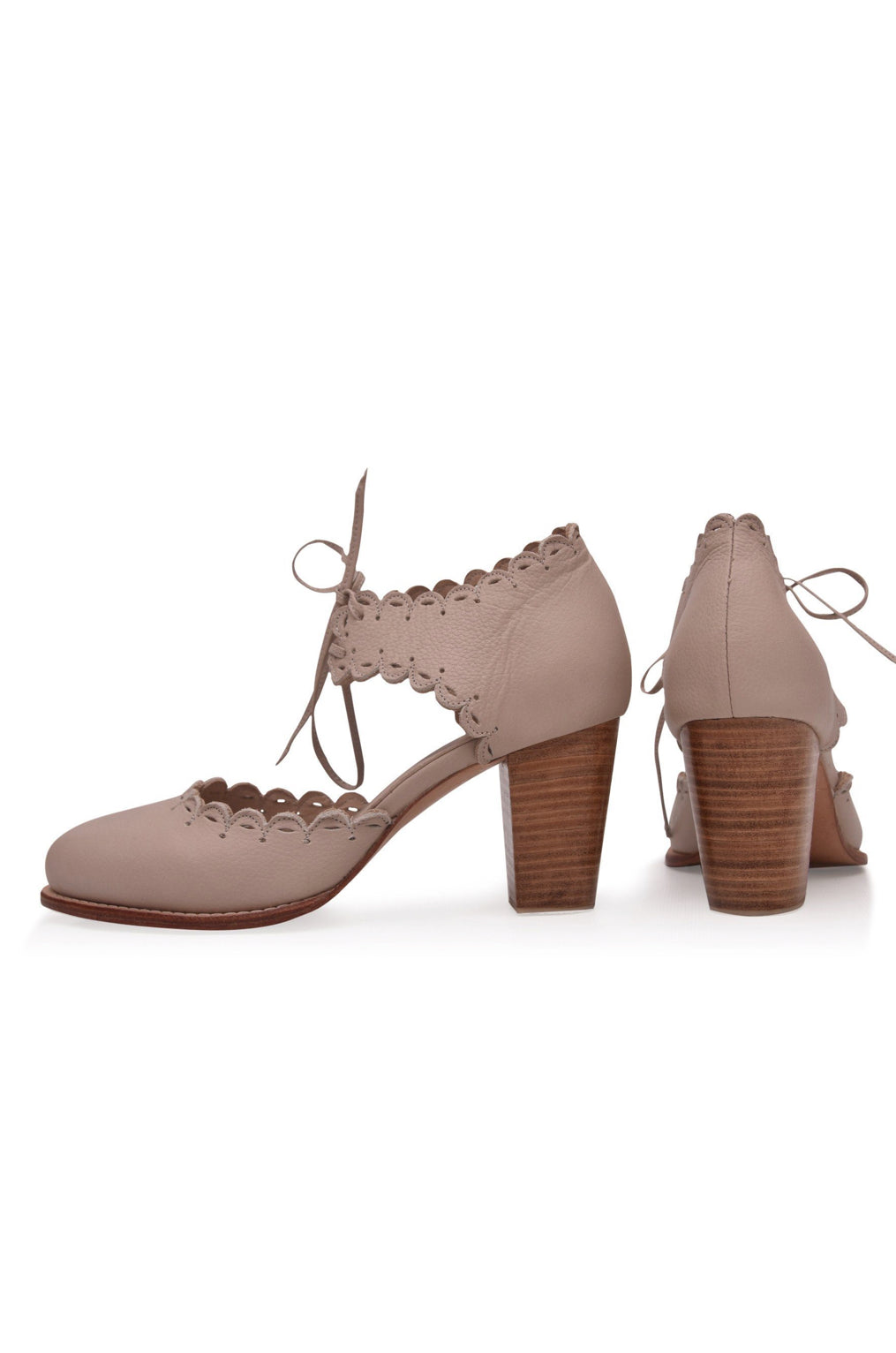 Elegant Dance Queen Heels with scalloped edges and almond toe design, perfect for stylish nights out.