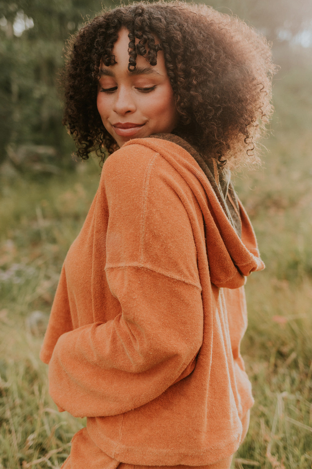 Dance With Life Hoodie in vibrant colors, featuring a soft v-neck and modern seam details, made from 100% organic cotton.