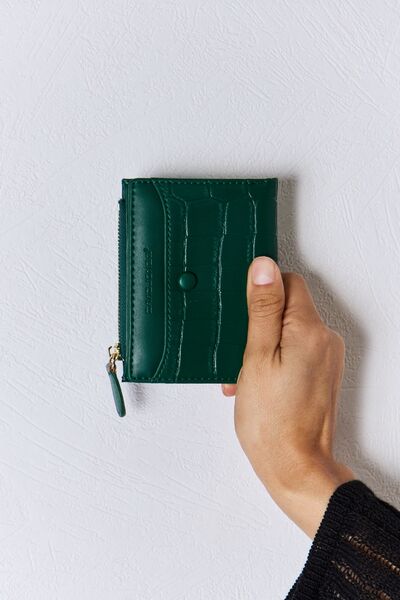 David Jones Texture PU Leather Mini Wallet in stylish design, showcasing its unique texture and compact size.