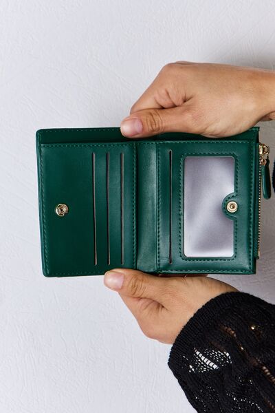 David Jones Texture PU Leather Mini Wallet in stylish design, showcasing its unique texture and compact size.