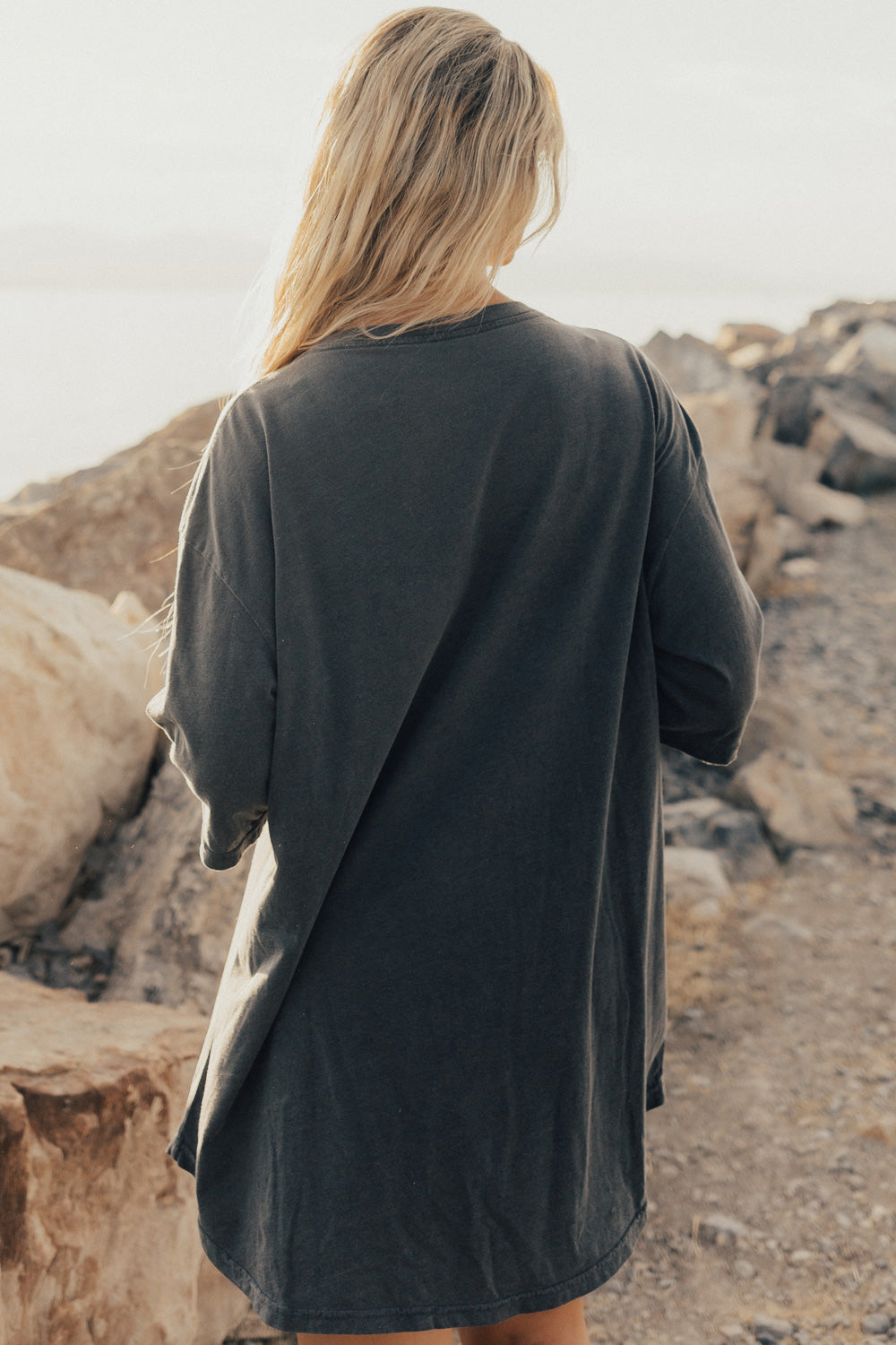 Def Leppard Oversized Band Tee in vintage black, showcasing a relaxed fit and rock band logo.