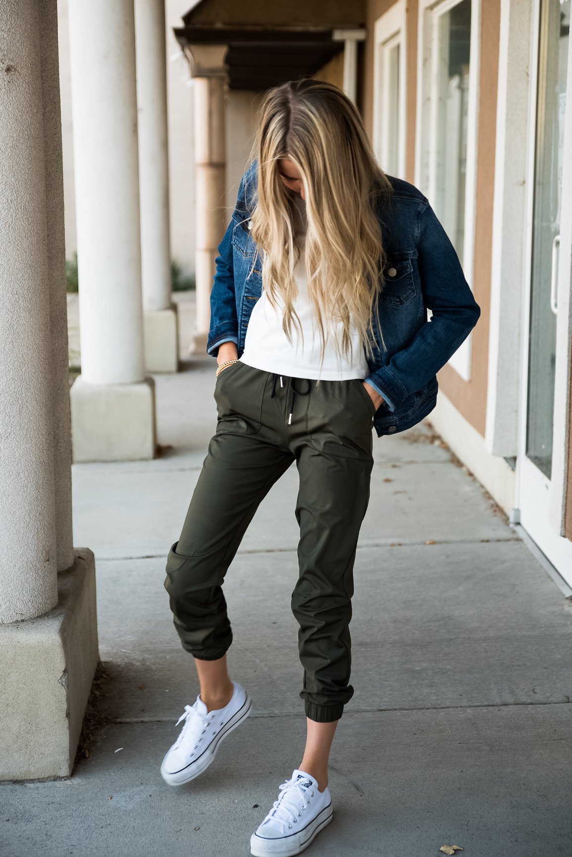 DT Magic Mid-weight Joggers in Moss Green featuring a drawstring waist and pockets, perfect for casual wear and workouts.