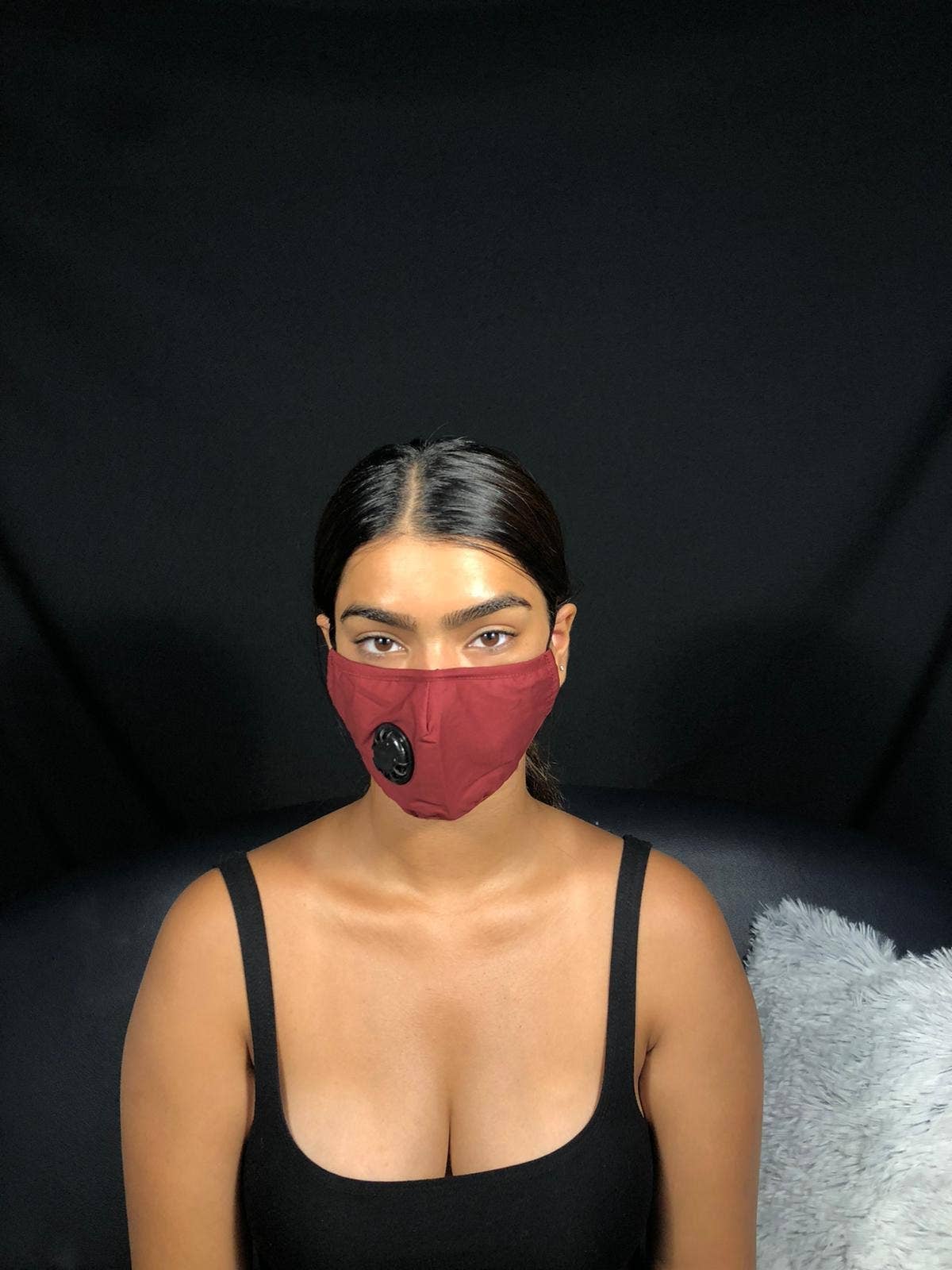 Miss Nikky Face Mask with Valve, PM2.6 resistant, designed for comfort and protection against dust and pathogens.