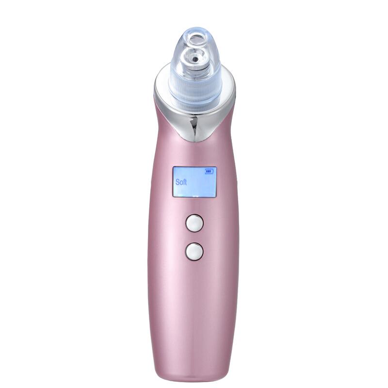 Face Pore Cleaner Blackhead Remover Vacuum with LCD display, designed for effective blackhead removal and skin exfoliation.