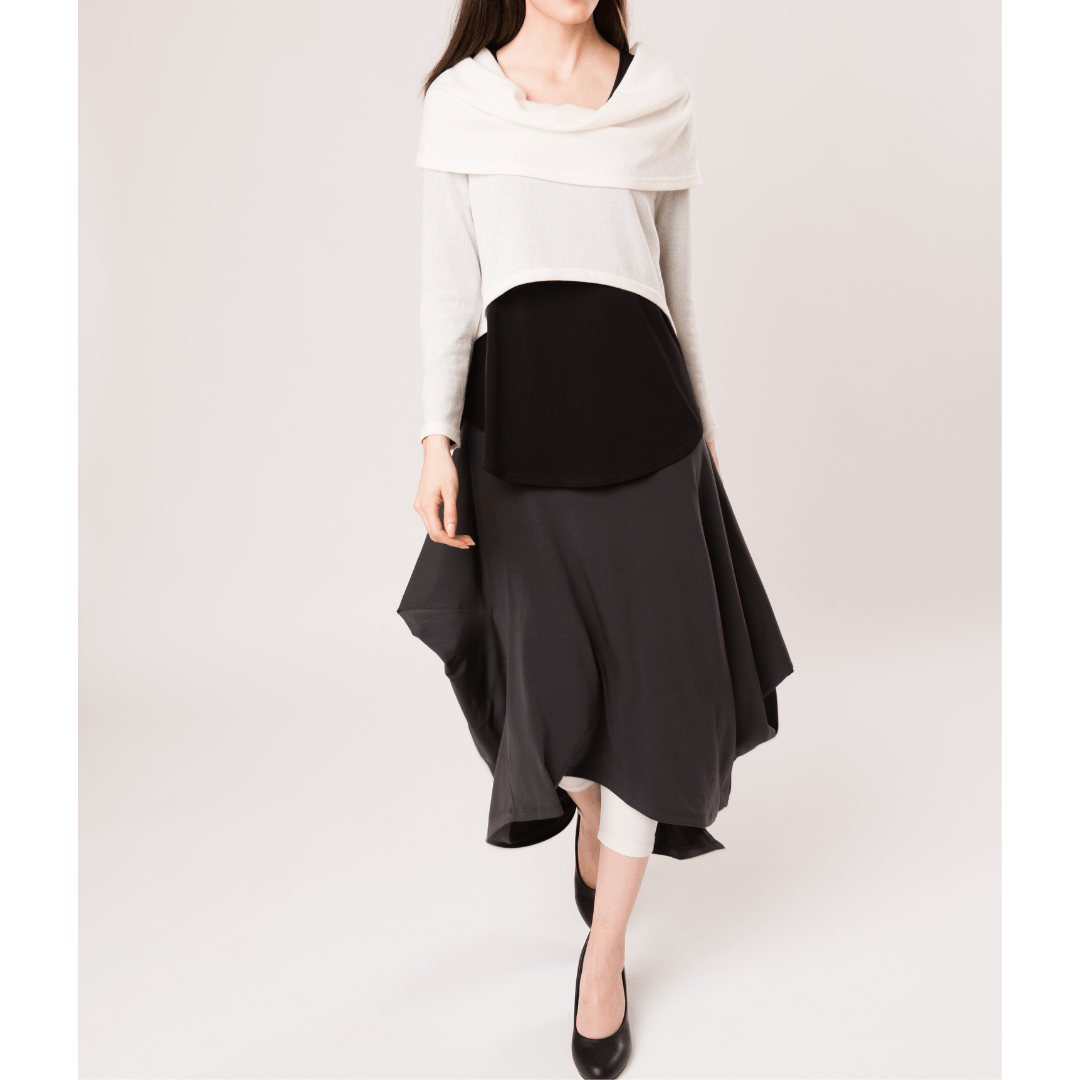 A stylish Fiore Skirt featuring a contemporary cut and soft stretch fabric, perfect for versatile wear.