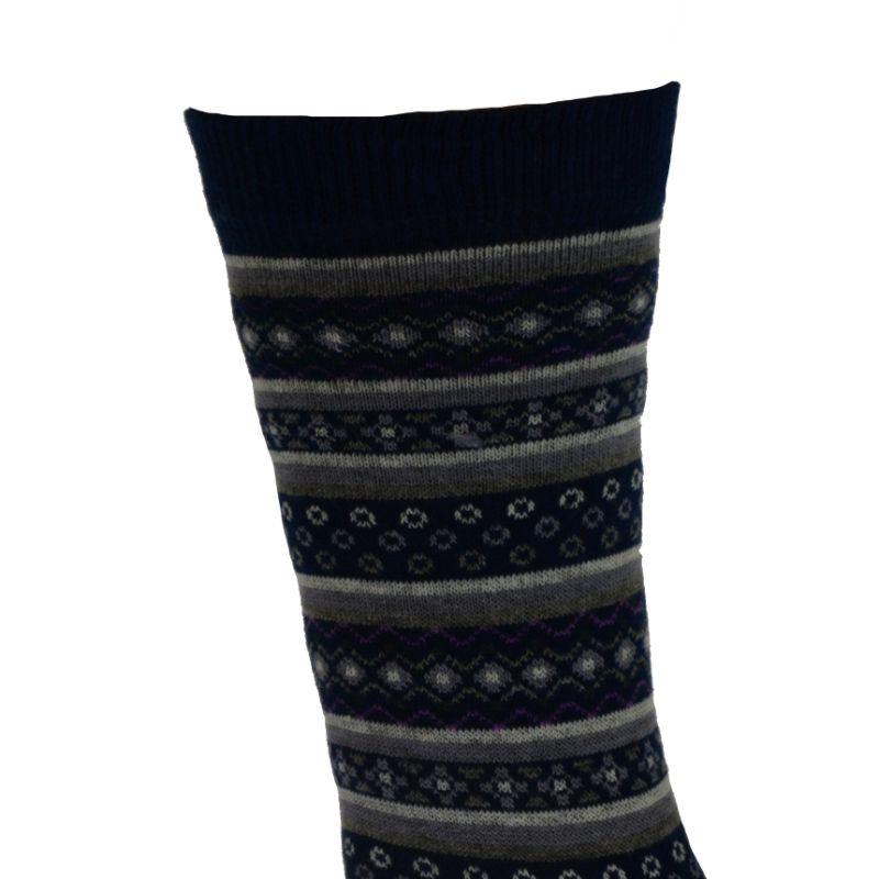 A pair of Flower Pattern Cotton Ladies Crew Socks featuring a vibrant floral design, perfect for casual wear.