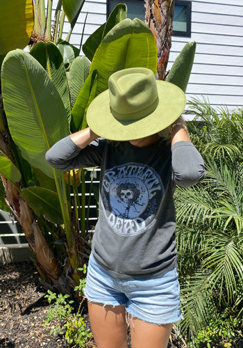 Grateful Dead Classic Long Sleeve shirt in vintage black, showcasing the iconic band logo and soft fabric design.