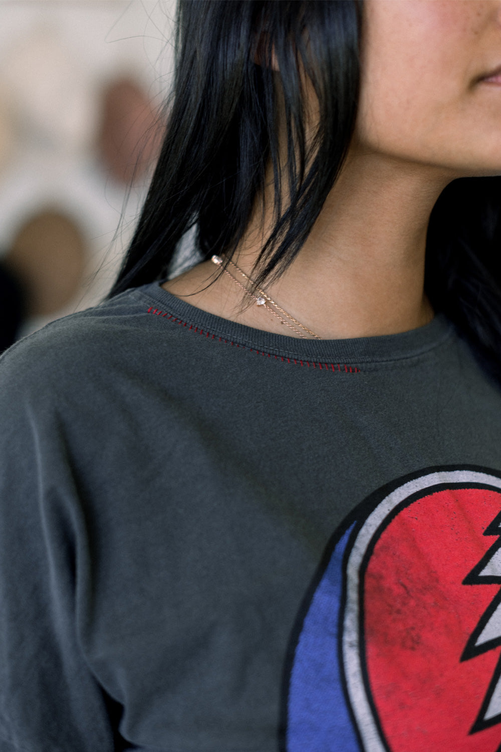 A vibrant Grateful Dead Long Sleeve Tee in various colors, showcasing its stylish design and comfortable fit.