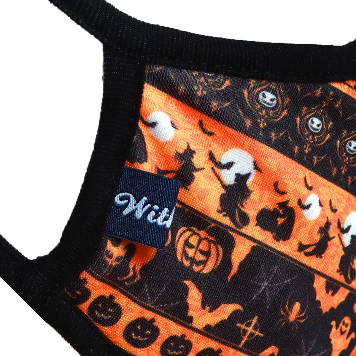 Halloween Pattern 3-Layered Face Cover featuring a unique print design, made from polyester and cotton, suitable for all unisex wear.