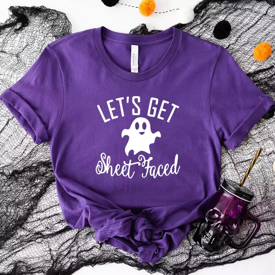 A stylish Haunted Humor Halloween Couples Tee featuring a fun design, perfect for besties and couples celebrating Halloween together.