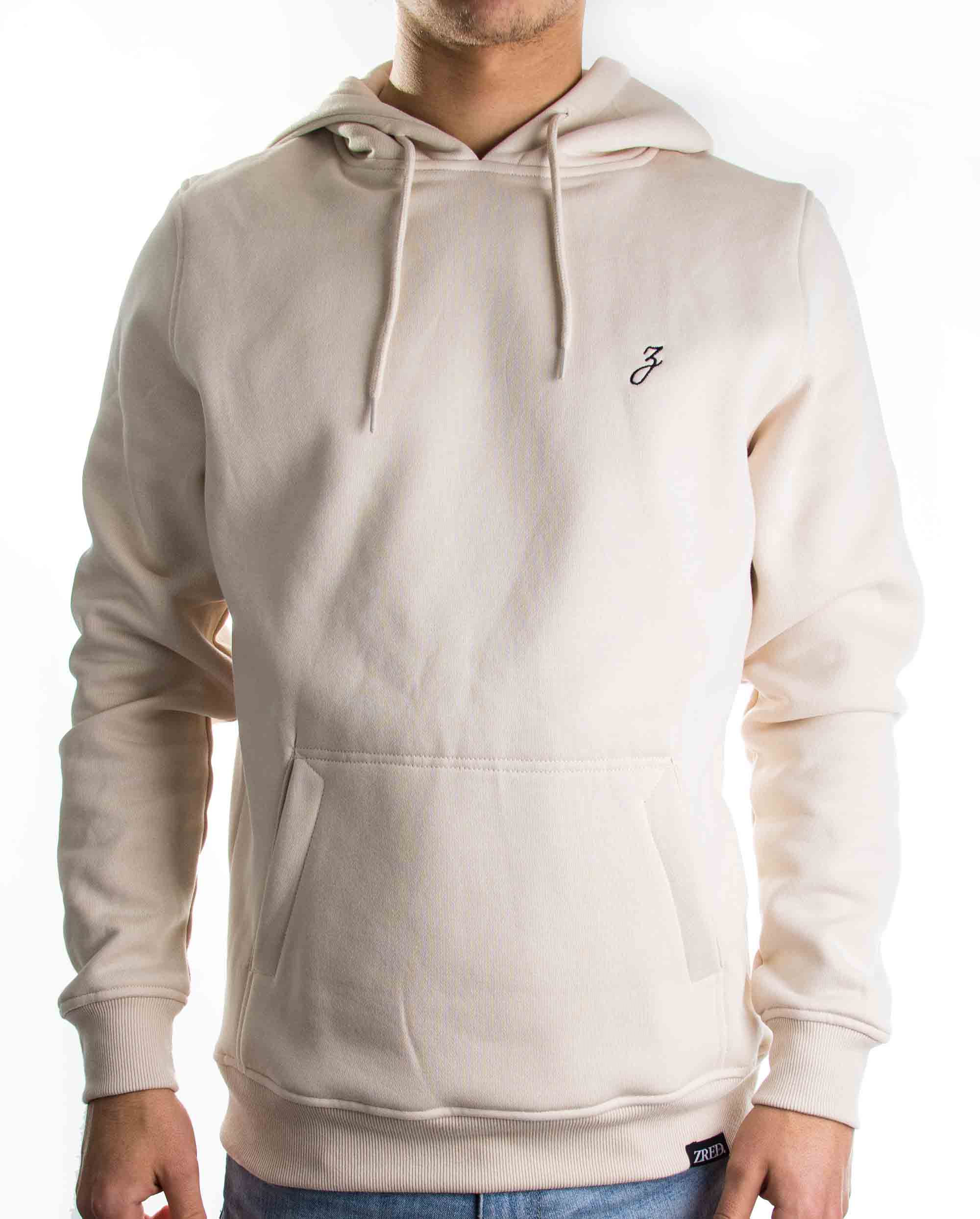 HIGH STD Hoodie in Sandfarbe für Herren, hochwertig verarbeitet mit stilvollen Details.