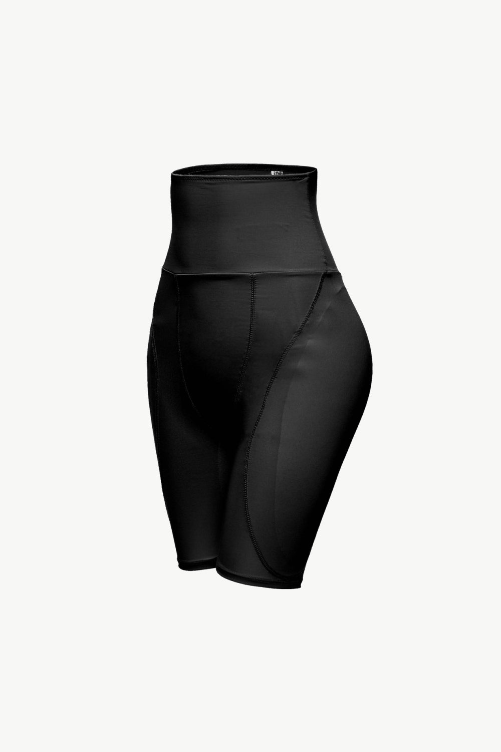 High Waisted Pull-On Shaping Shorts in solid color with elastic waistband, showcasing a flattering fit for various body types.