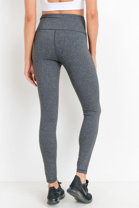 Highwaist Essential Solid Leggings in various colors, showcasing high waistband and hidden phone pouch.