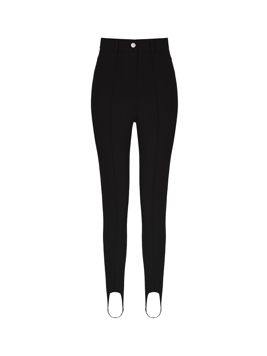 High-Waisted Stirrup Leggings featuring leopard print, back pockets, and stylish stirrup design.