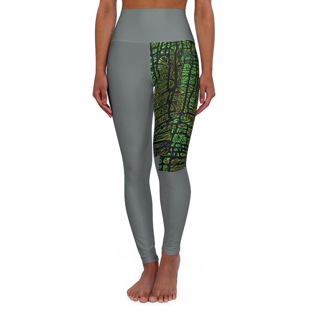 Hulk High Waisted Yoga Leggings showcasing a sleek skinny fit and high waistband, perfect for workouts and casual wear.