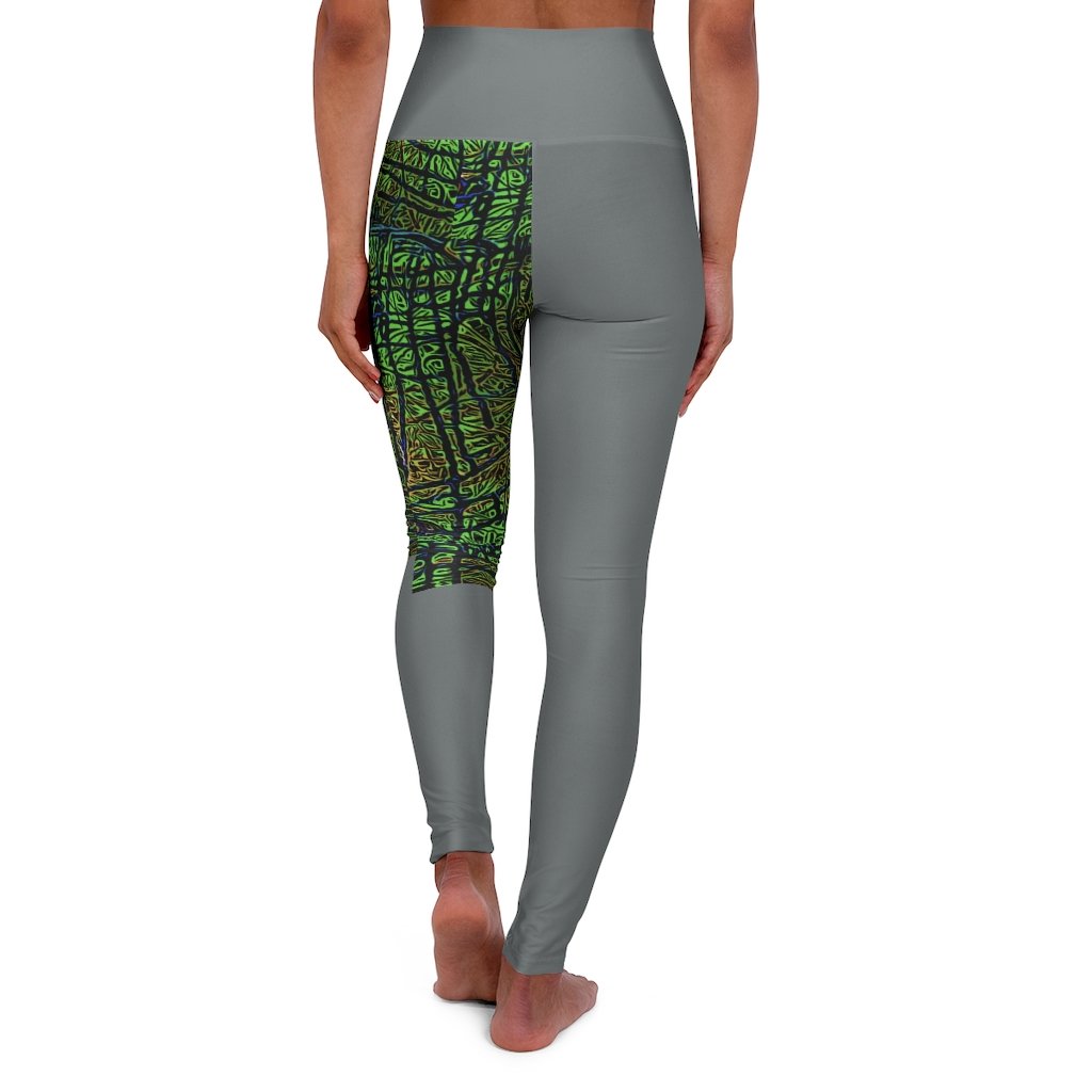 Hulk High Waisted Yoga Leggings showcasing a sleek skinny fit and high waistband, perfect for workouts and casual wear.