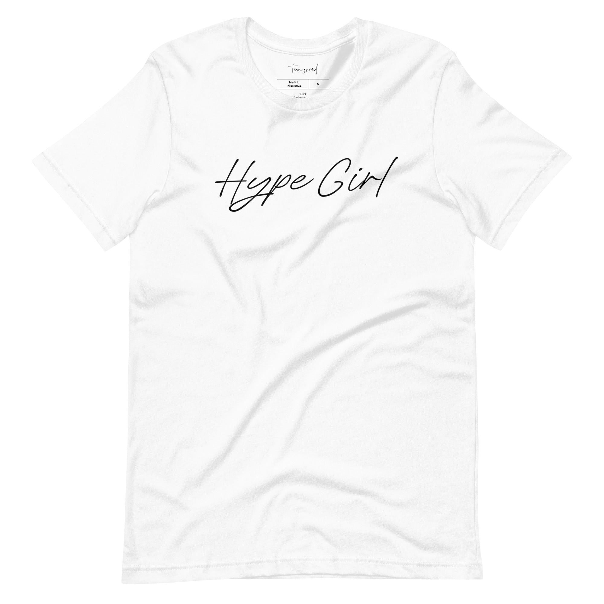 Hype Girl Unisex Tee in various colors, showcasing its soft fabric and stylish design.