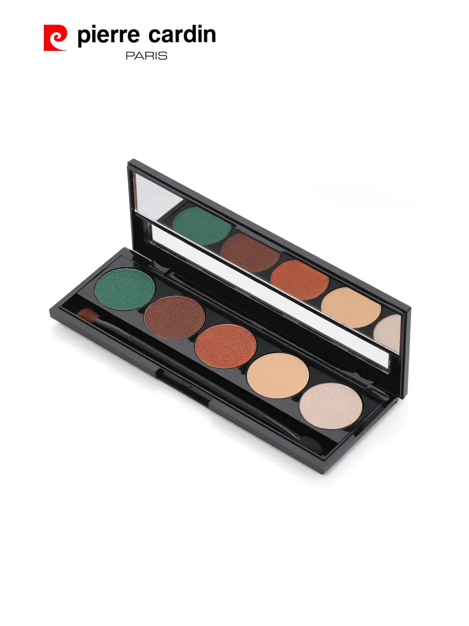 Pierre Cardin Iconic Haute Couture Eyeshadow Palette featuring 12 richly pigmented shades in neutral and deep tones.