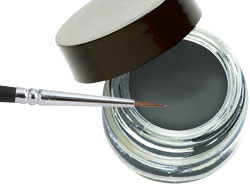 Indelible Gel Eyeliner in various vibrant colors displayed in a sleek container, showcasing its smooth texture and precision applicator.