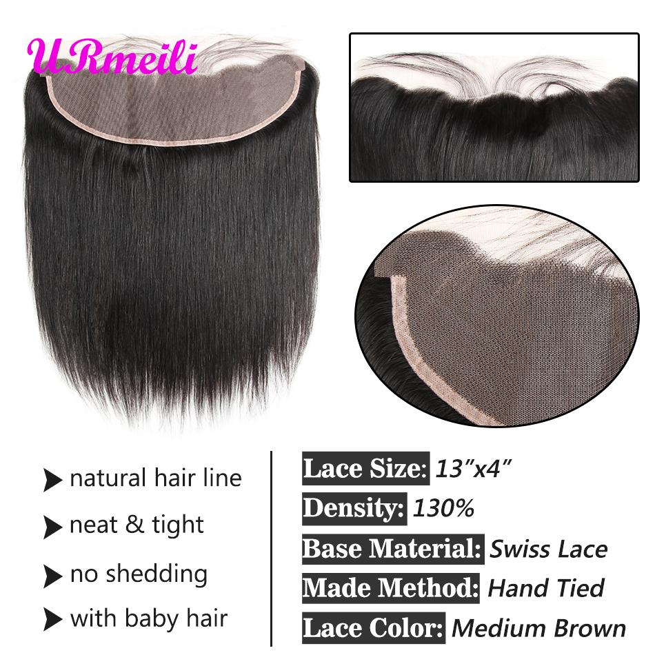 Indian Straight Virgin Hair Bundles with Frontal, featuring natural black color and pre-plucked lace for a seamless look.