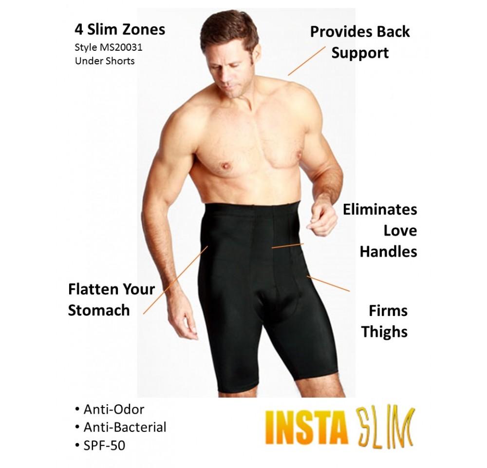 Insta Slim Compression Hi-Waist Undershorts Boxer Brief MS20031, designed for comfort and slimming effect, showcasing high-waist design and soft fabric.