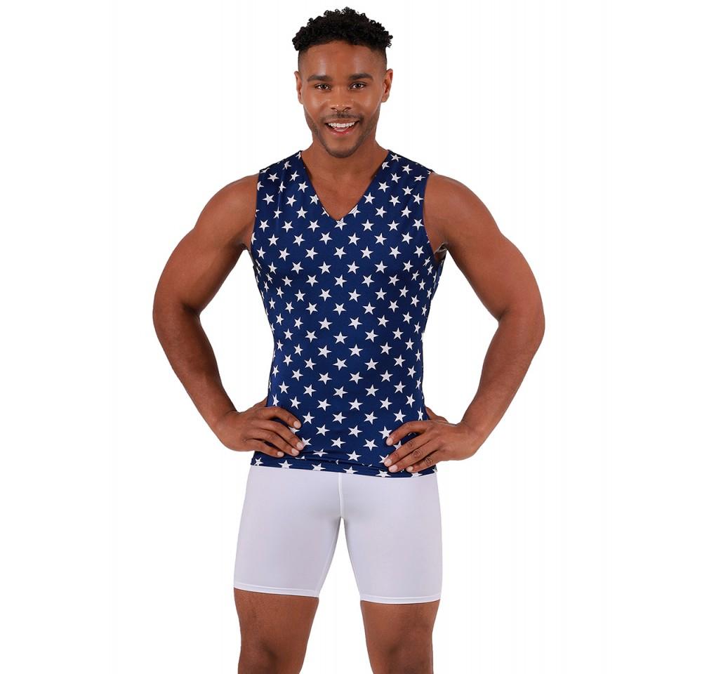 Insta Slim Stars Activewear Sleeveless V-Neck tank top in vibrant colors, showcasing its stylish V-neck design and comfortable fit.