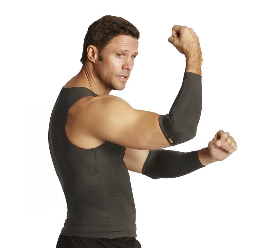 Insta Slim Unisex Compression Elbow and Forearm Sleeves AS60031, designed for comfort and support during activities.