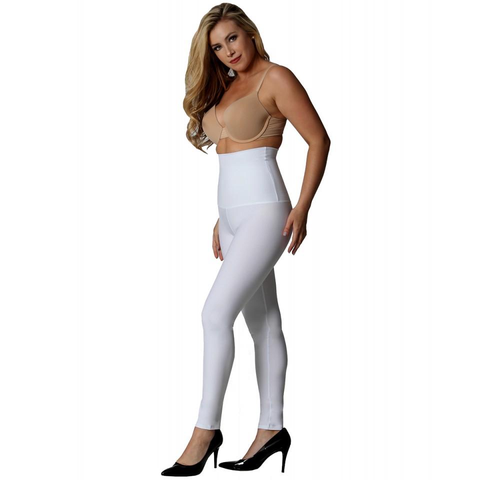 InstantFigure Activewear Compression High Waist Leggings in black, showcasing high-waisted design and smooth fabric for a flattering fit.