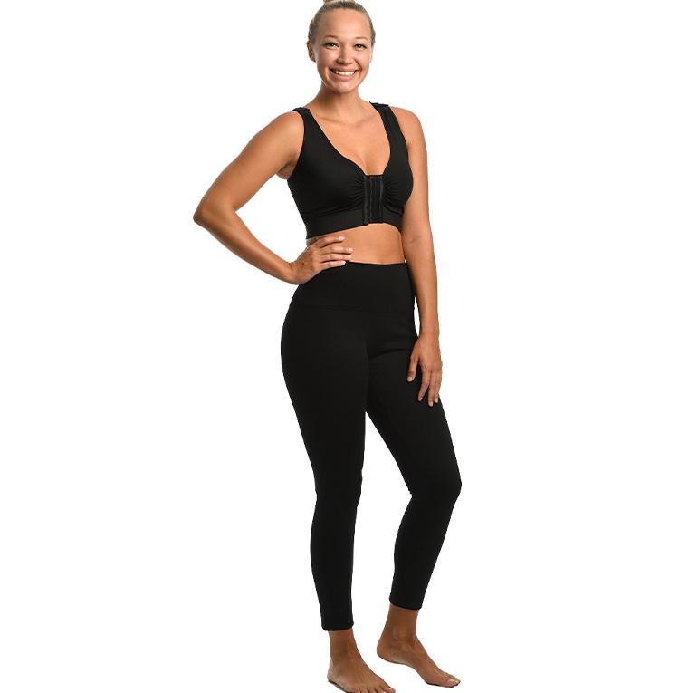 InstantFigure Hi-Waist Stretch Leggings 168PL028 in various colors, showcasing the high-waist design and seamless construction.