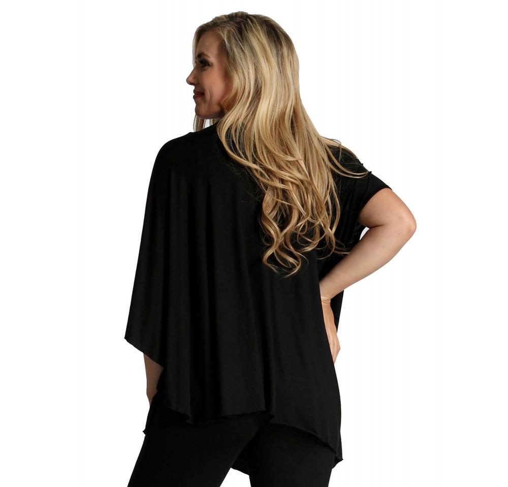 InstantFigure Instawrap Convertible Short Shawl with Arm Holes in a stylish design, showcasing its versatility and soft fabric.