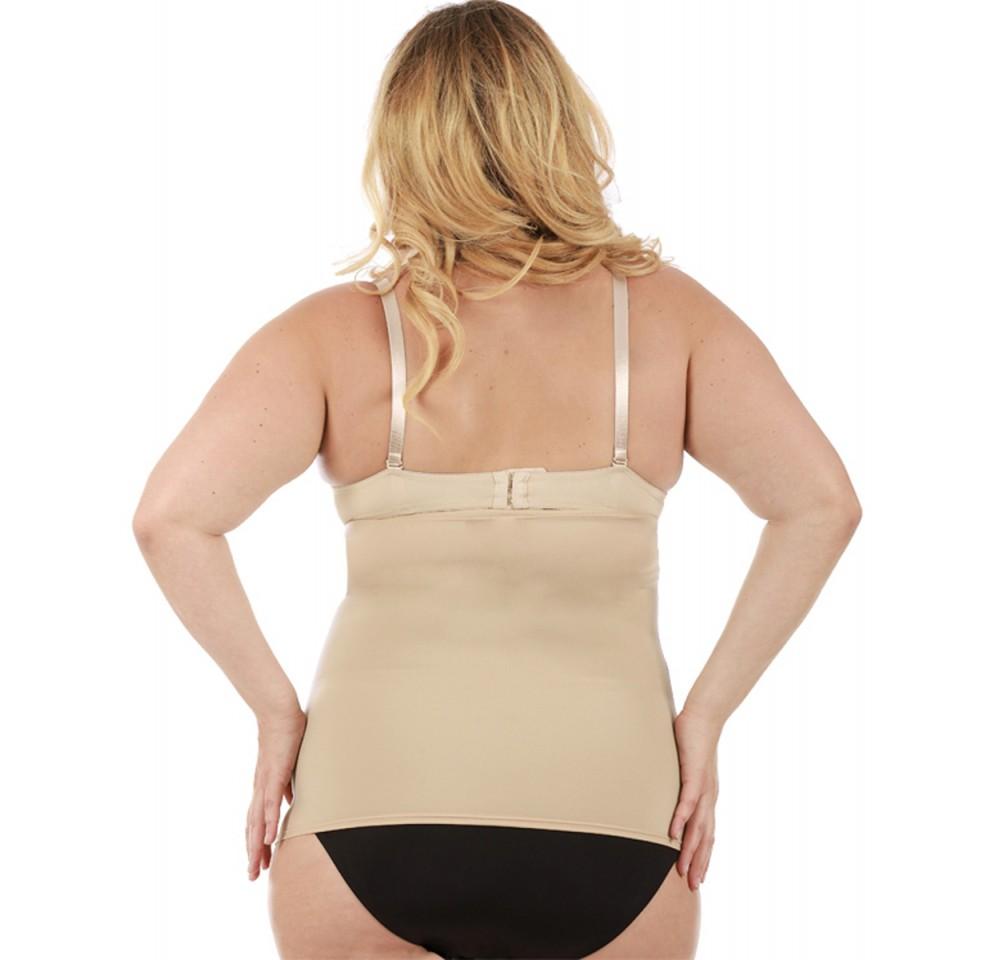 InstantFigure Magic Tube Belt in black, showcasing seamless design and plus size fit for women.