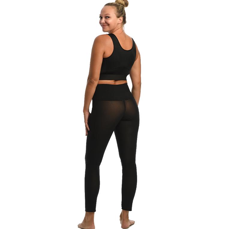 InstantFigure Power MESH Hi-waist leggings in black, featuring a seamless design and breathable fabric for comfort during workouts.