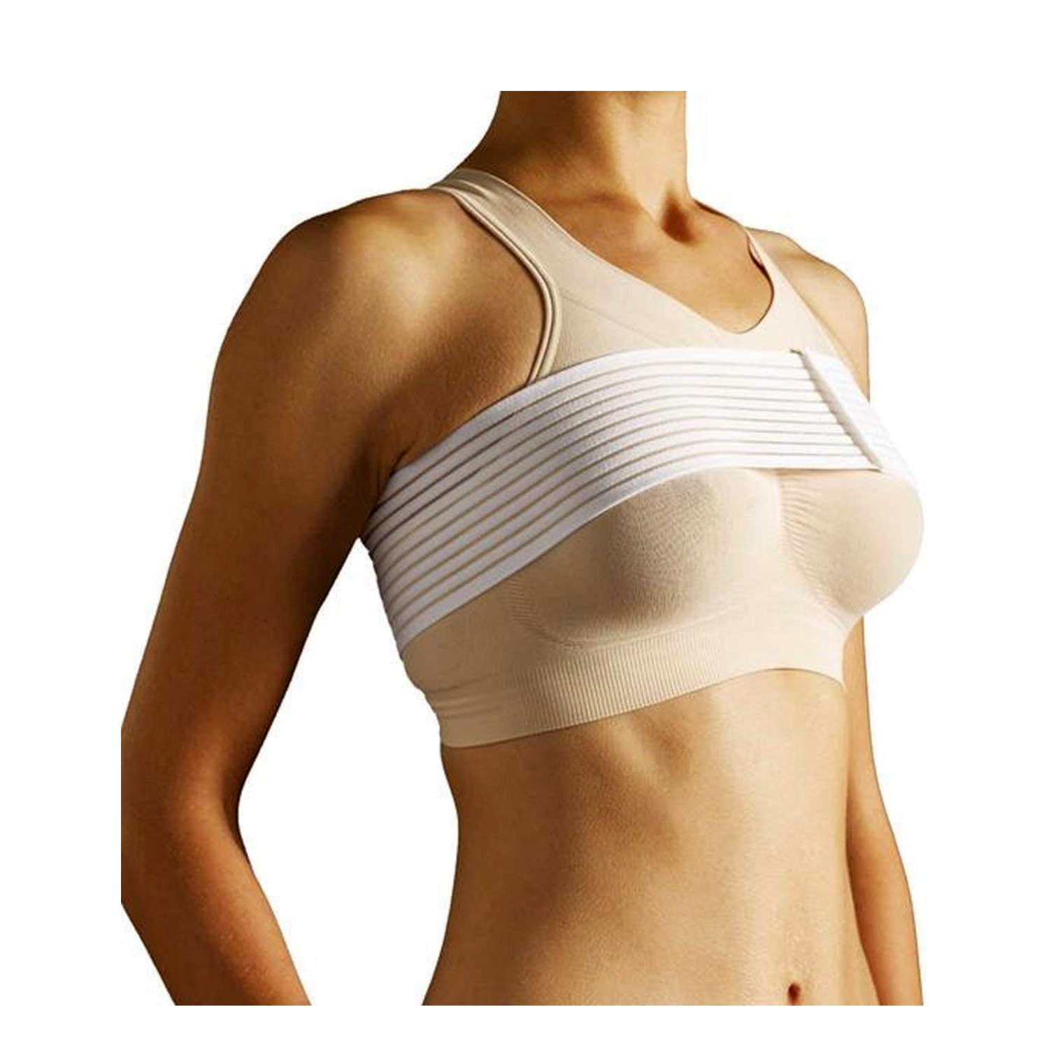 InstantRecoveryMD Breast Stabilizer Compression MD230 with adjustable bust strap for post-surgery support.